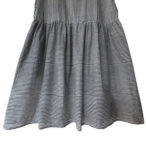 NWT | 100% ORGANIC COTTON HUDSON SHIRT DRESS MENSWEAR BLACK & WHITE STRIPE L/XL - Picture 4 of 12